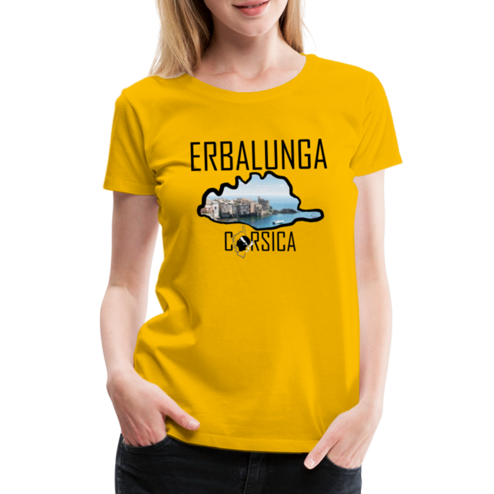 T-shirt Premium Erbalunga Corsica - Ochju Ochju jaune soleil / S SPOD T-shirt Premium Femme T-shirt Premium Erbalunga Corsica