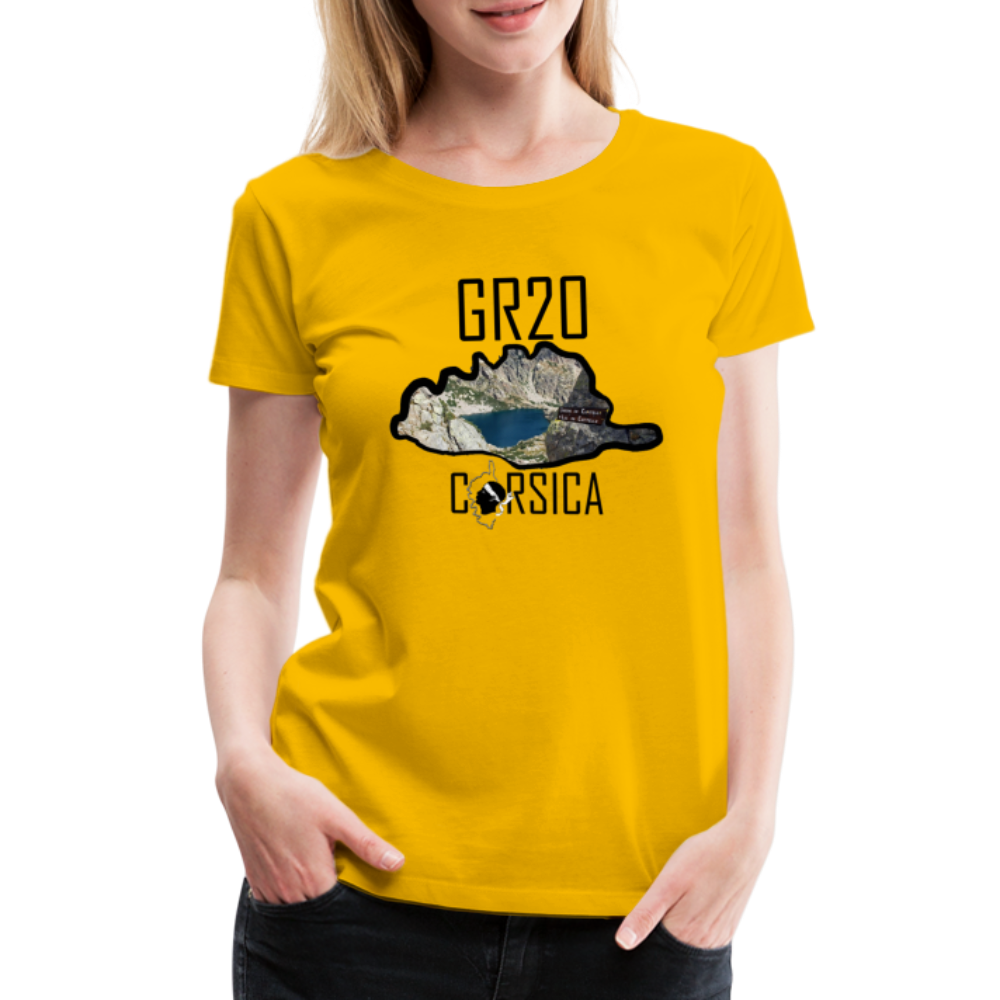 T-shirt Premium GR20 Corsica - Ochju Ochju jaune soleil / S SPOD T-shirt Premium Femme T-shirt Premium GR20 Corsica