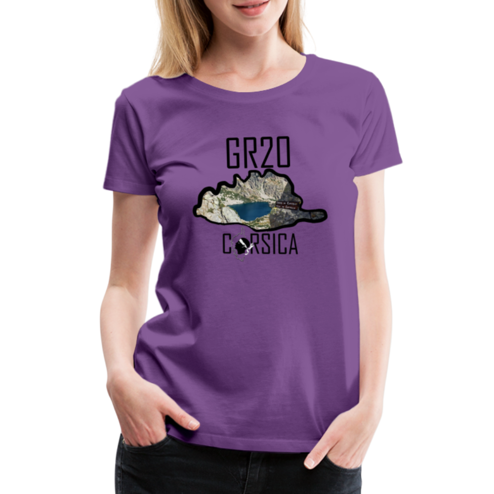 T-shirt Premium GR20 Corsica - Ochju Ochju violet / S SPOD T-shirt Premium Femme T-shirt Premium GR20 Corsica