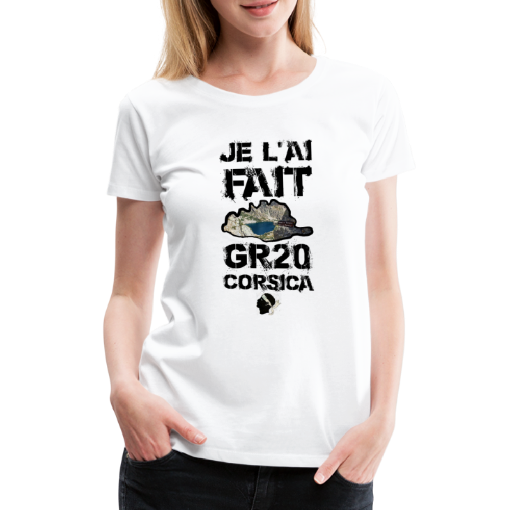 T-shirt Premium GR20 Je l'ai Fait ! - Ochju Ochju blanc / S SPOD T-shirt Premium Femme T-shirt Premium GR20 Je l'ai Fait !