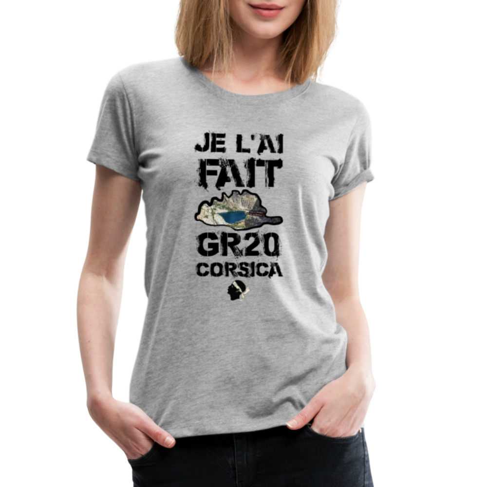 T-shirt Premium GR20 Je l'ai Fait ! - Ochju Ochju gris chiné / S SPOD T-shirt Premium Femme T-shirt Premium GR20 Je l'ai Fait !