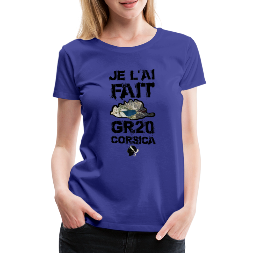 T-shirt Premium GR20 Je l'ai Fait ! - Ochju Ochju bleu roi / S SPOD T-shirt Premium Femme T-shirt Premium GR20 Je l'ai Fait !
