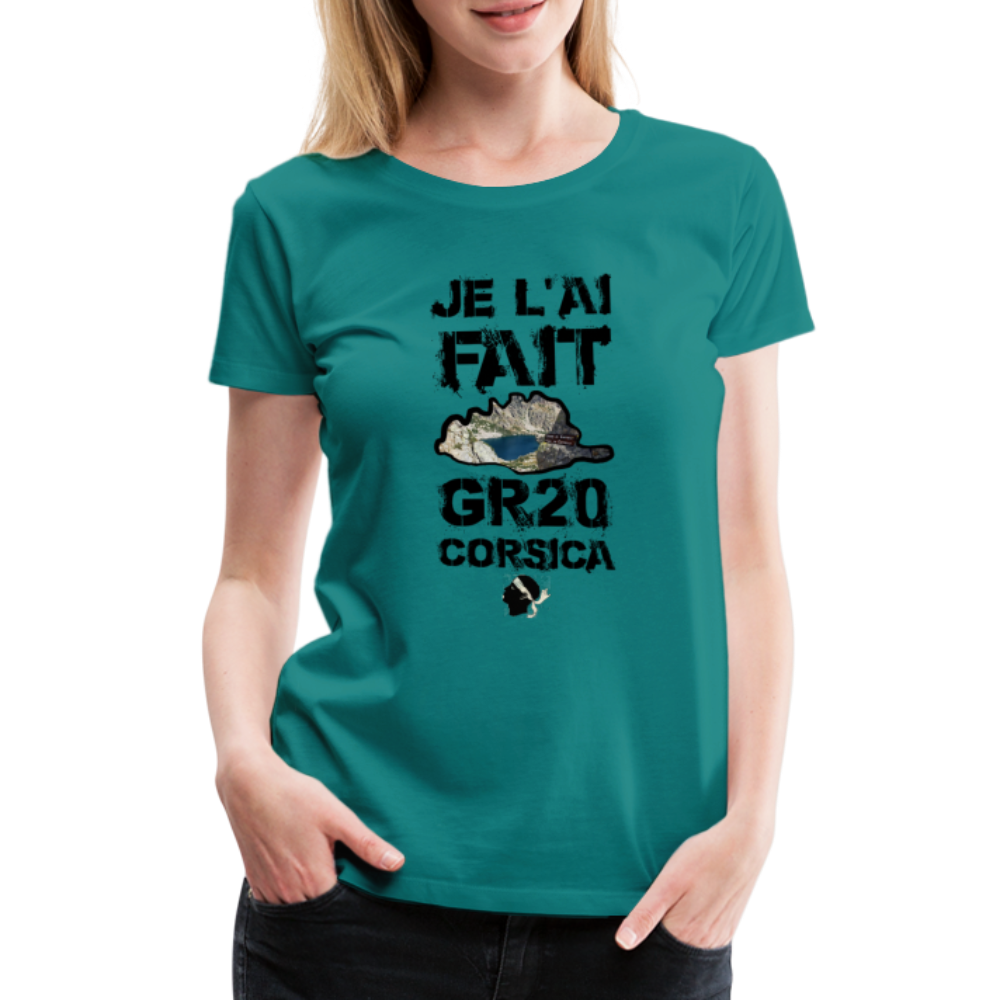 T-shirt Premium GR20 Je l'ai Fait ! - Ochju Ochju bleu diva / S SPOD T-shirt Premium Femme T-shirt Premium GR20 Je l'ai Fait !