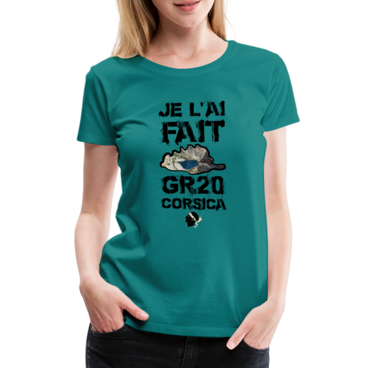 T-shirt Premium GR20 Je l'ai Fait ! - Ochju Ochju bleu diva / S SPOD T-shirt Premium Femme T-shirt Premium GR20 Je l'ai Fait !