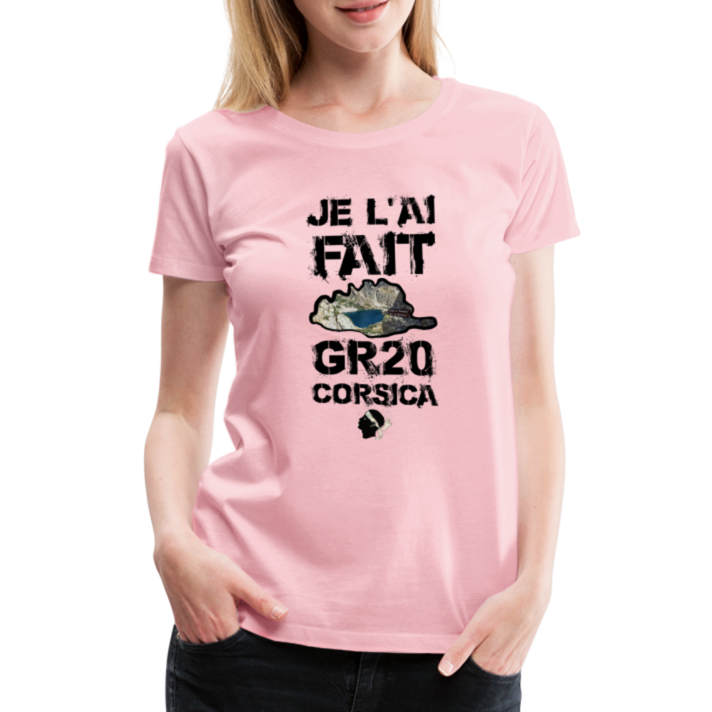 T-shirt Premium GR20 Je l'ai Fait ! - Ochju Ochju rose liberty / S SPOD T-shirt Premium Femme T-shirt Premium GR20 Je l'ai Fait !