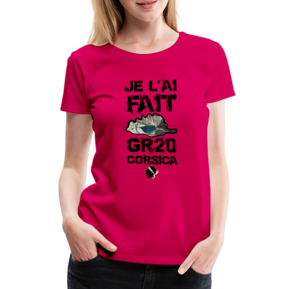 T-shirt Premium GR20 Je l'ai Fait ! - Ochju Ochju rubis / S SPOD T-shirt Premium Femme T-shirt Premium GR20 Je l'ai Fait !