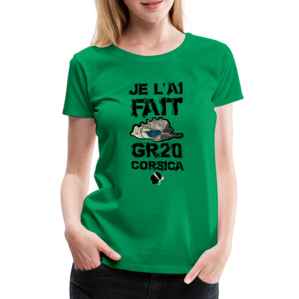 T-shirt Premium GR20 Je l'ai Fait ! - Ochju Ochju vert / S SPOD T-shirt Premium Femme T-shirt Premium GR20 Je l'ai Fait !