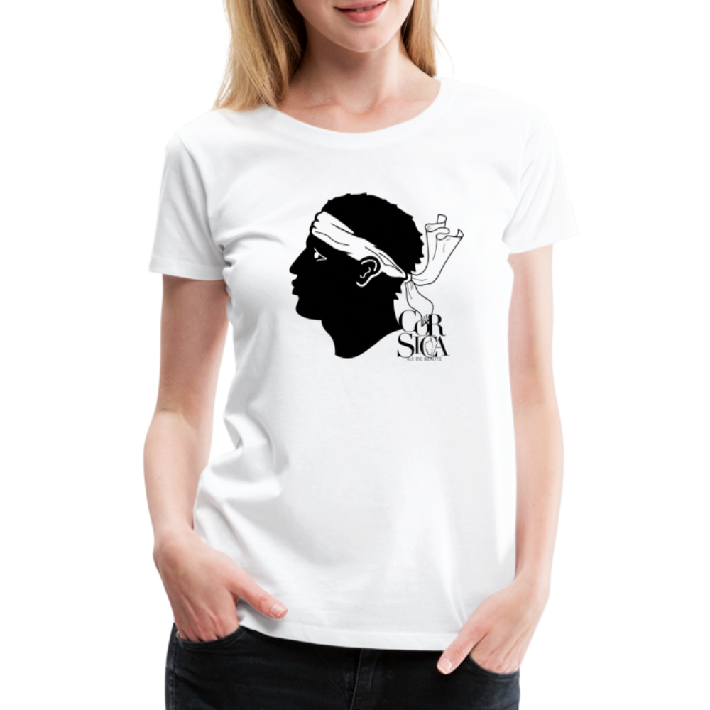 T-shirt Premium Tête de Maure - Ochju Ochju blanc / S SPOD T-shirt Premium Femme T-shirt Premium Tête de Maure
