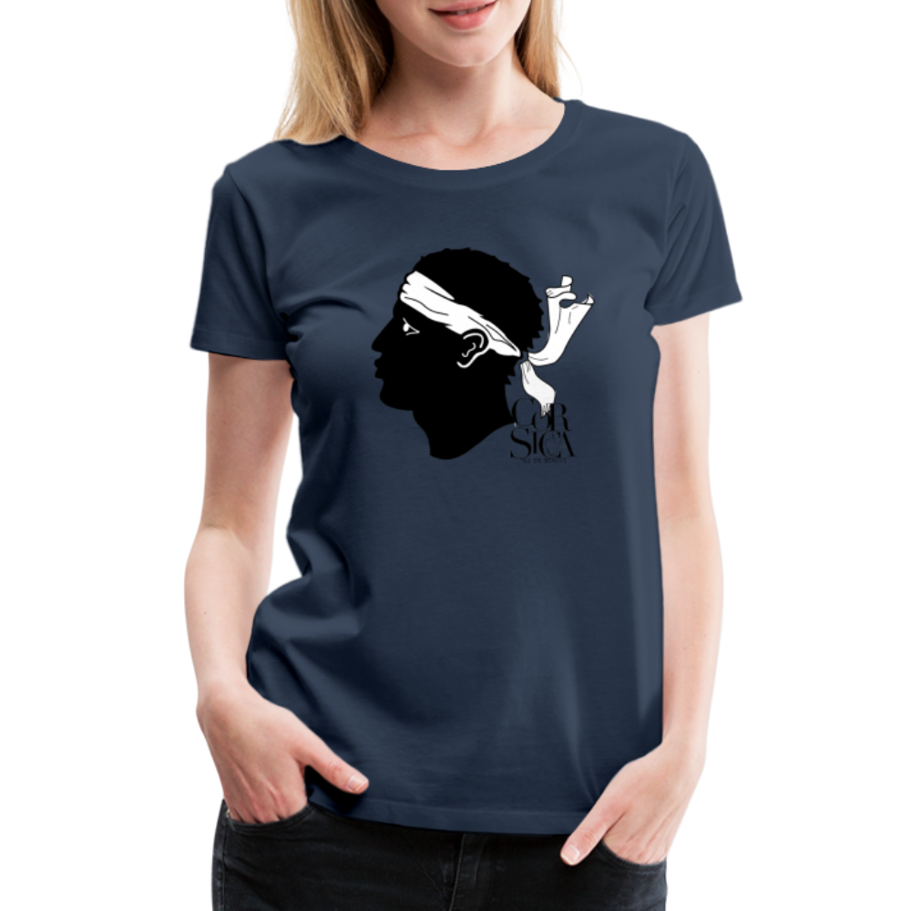 T-shirt Premium Tête de Maure - Ochju Ochju bleu marine / S SPOD T-shirt Premium Femme T-shirt Premium Tête de Maure