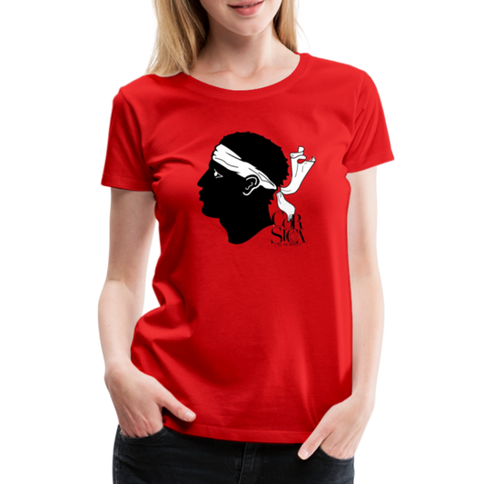 T-shirt Premium Tête de Maure - Ochju Ochju rouge / S SPOD T-shirt Premium Femme T-shirt Premium Tête de Maure