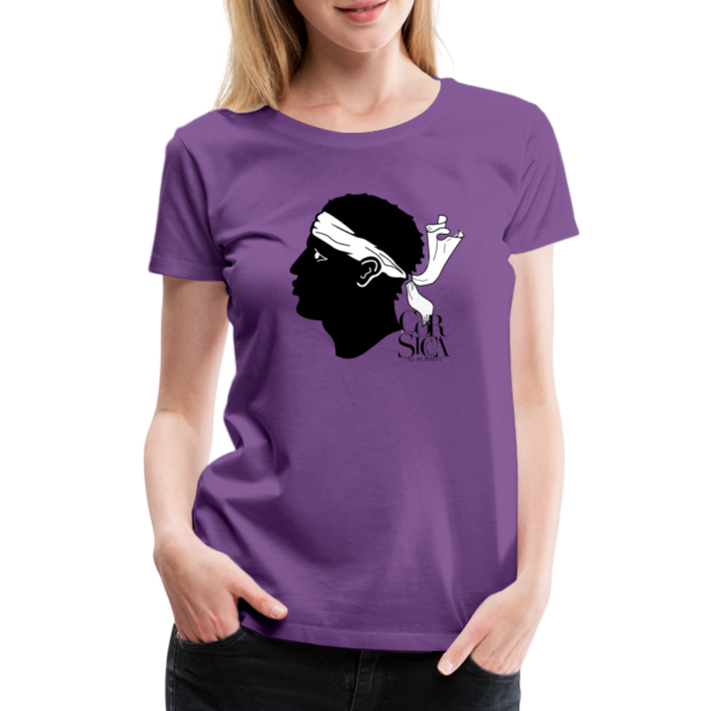 T-shirt Premium Tête de Maure - Ochju Ochju violet / S SPOD T-shirt Premium Femme T-shirt Premium Tête de Maure