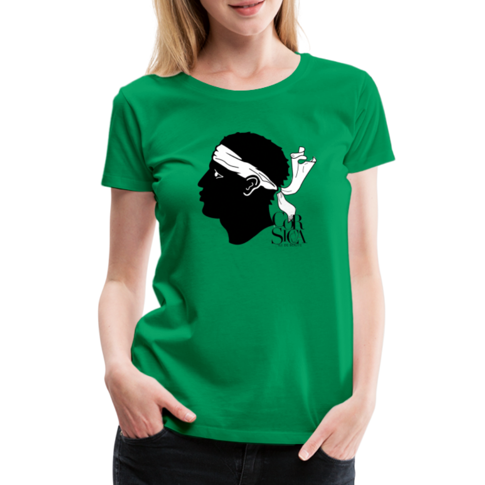 T-shirt Premium Tête de Maure - Ochju Ochju vert / S SPOD T-shirt Premium Femme T-shirt Premium Tête de Maure