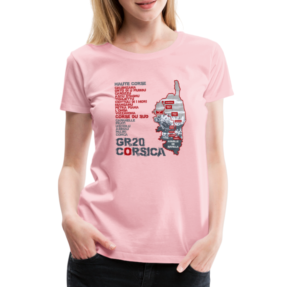 T-shirt Premium GR20 Corsica - Ochju Ochju rose liberty / S SPOD T-shirt Premium Femme T-shirt Premium GR20 Corsica