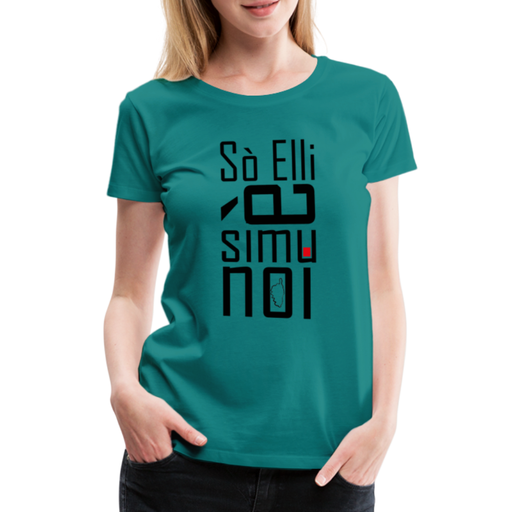 T-shirt Premium Simu Noi - Ochju Ochju bleu diva / S SPOD T-shirt Premium Femme T-shirt Premium Simu Noi
