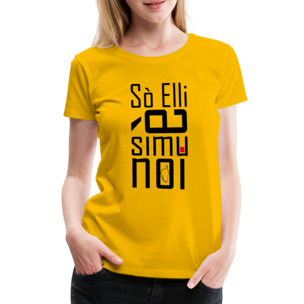T-shirt Premium Simu Noi - Ochju Ochju jaune soleil / S SPOD T-shirt Premium Femme T-shirt Premium Simu Noi