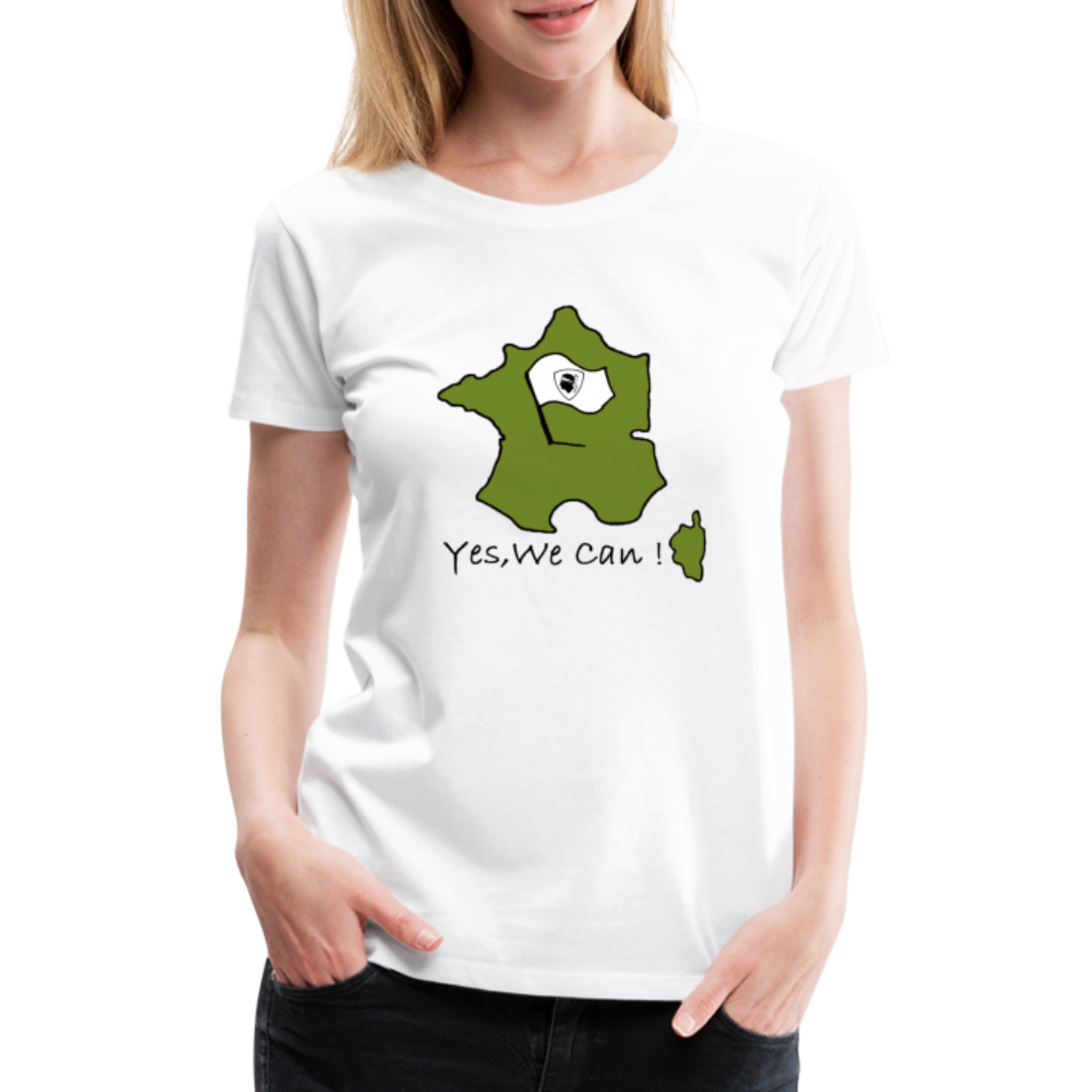 T-shirt Premium Yes, We Can ! - Ochju Ochju blanc / S SPOD T-shirt Premium Femme T-shirt Premium Yes, We Can !