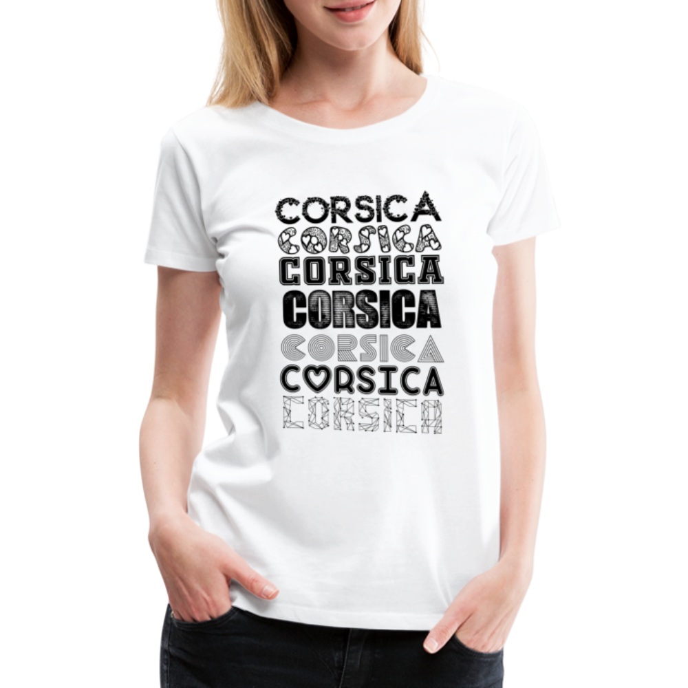 T-shirt Premium Corsica - Ochju Ochju blanc / S SPOD T-shirt Premium Femme T-shirt Premium Corsica