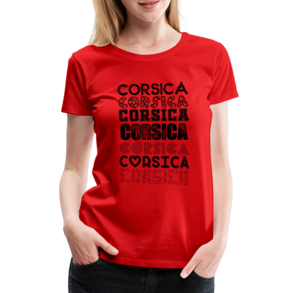 T-shirt Premium Corsica - Ochju Ochju rouge / S SPOD T-shirt Premium Femme T-shirt Premium Corsica