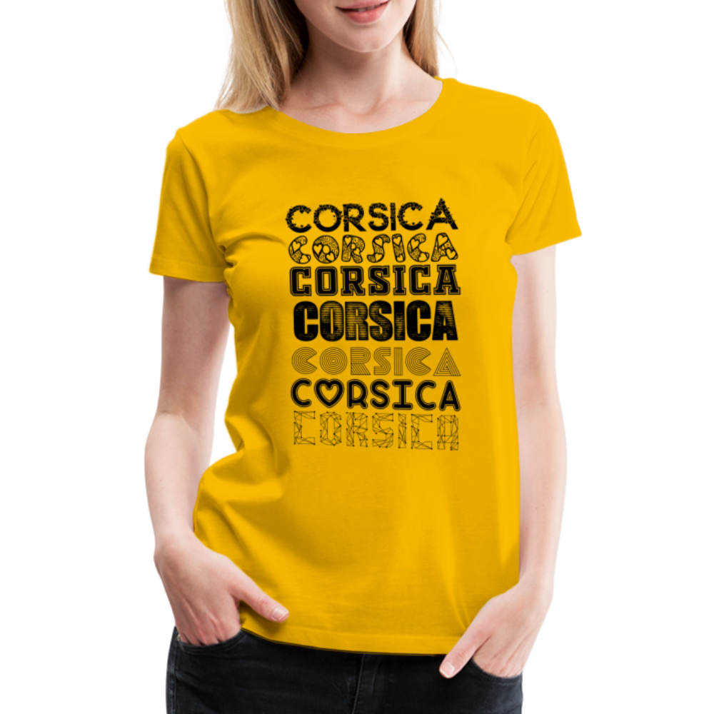 T-shirt Premium Corsica - Ochju Ochju jaune soleil / S SPOD T-shirt Premium Femme T-shirt Premium Corsica