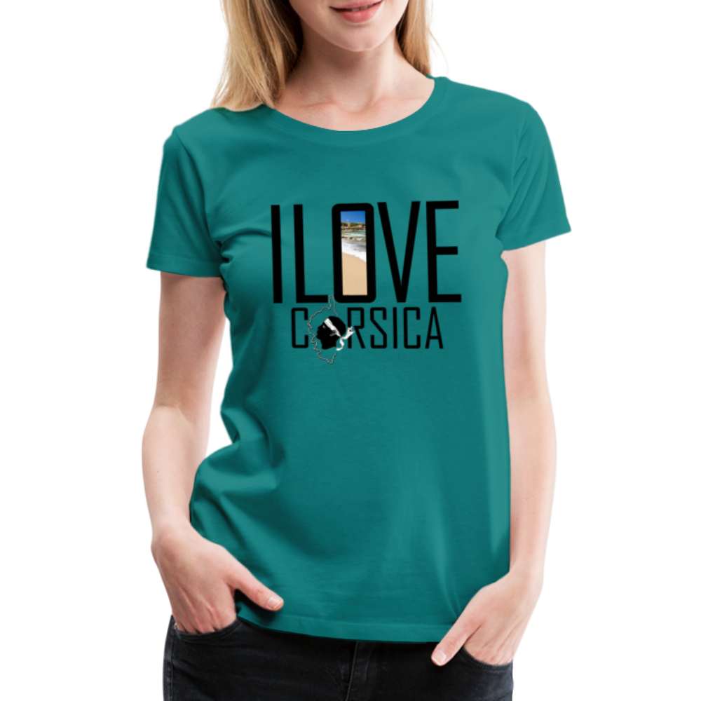 T-shirt Premium I Love Corsica - Ochju Ochju bleu diva / S SPOD T-shirt Premium Femme T-shirt Premium I Love Corsica