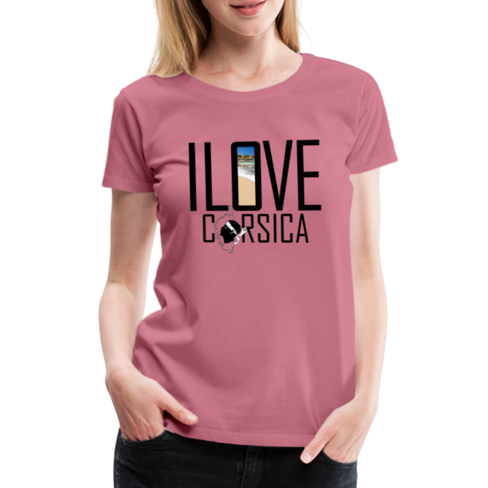 T-shirt Premium I Love Corsica - Ochju Ochju mauve / S SPOD T-shirt Premium Femme T-shirt Premium I Love Corsica
