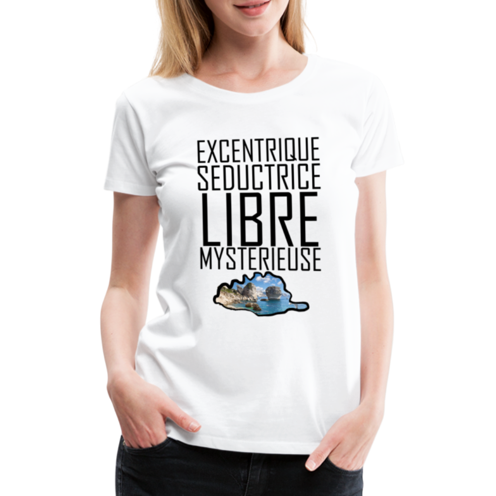 T-shirt Premium Corse Libre & Mystérieuse - Ochju Ochju blanc / S SPOD T-shirt Premium Femme T-shirt Premium Corse Libre & Mystérieuse