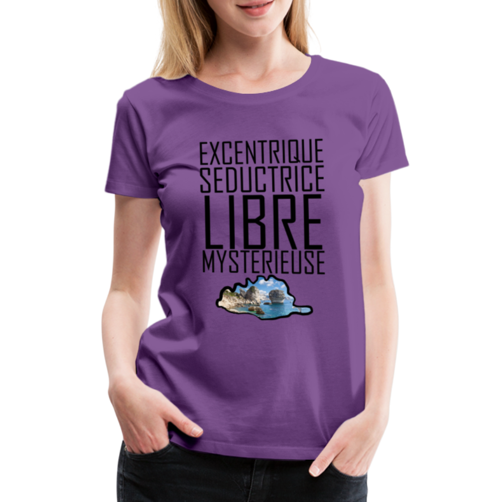 T-shirt Premium Corse Libre & Mystérieuse - Ochju Ochju violet / S SPOD T-shirt Premium Femme T-shirt Premium Corse Libre & Mystérieuse