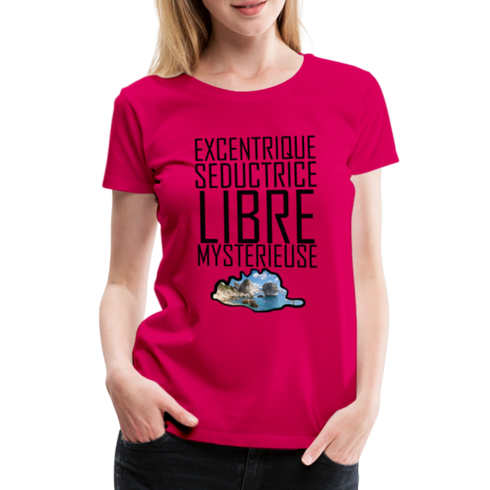 T-shirt Premium Corse Libre & Mystérieuse - Ochju Ochju rubis / S SPOD T-shirt Premium Femme T-shirt Premium Corse Libre & Mystérieuse