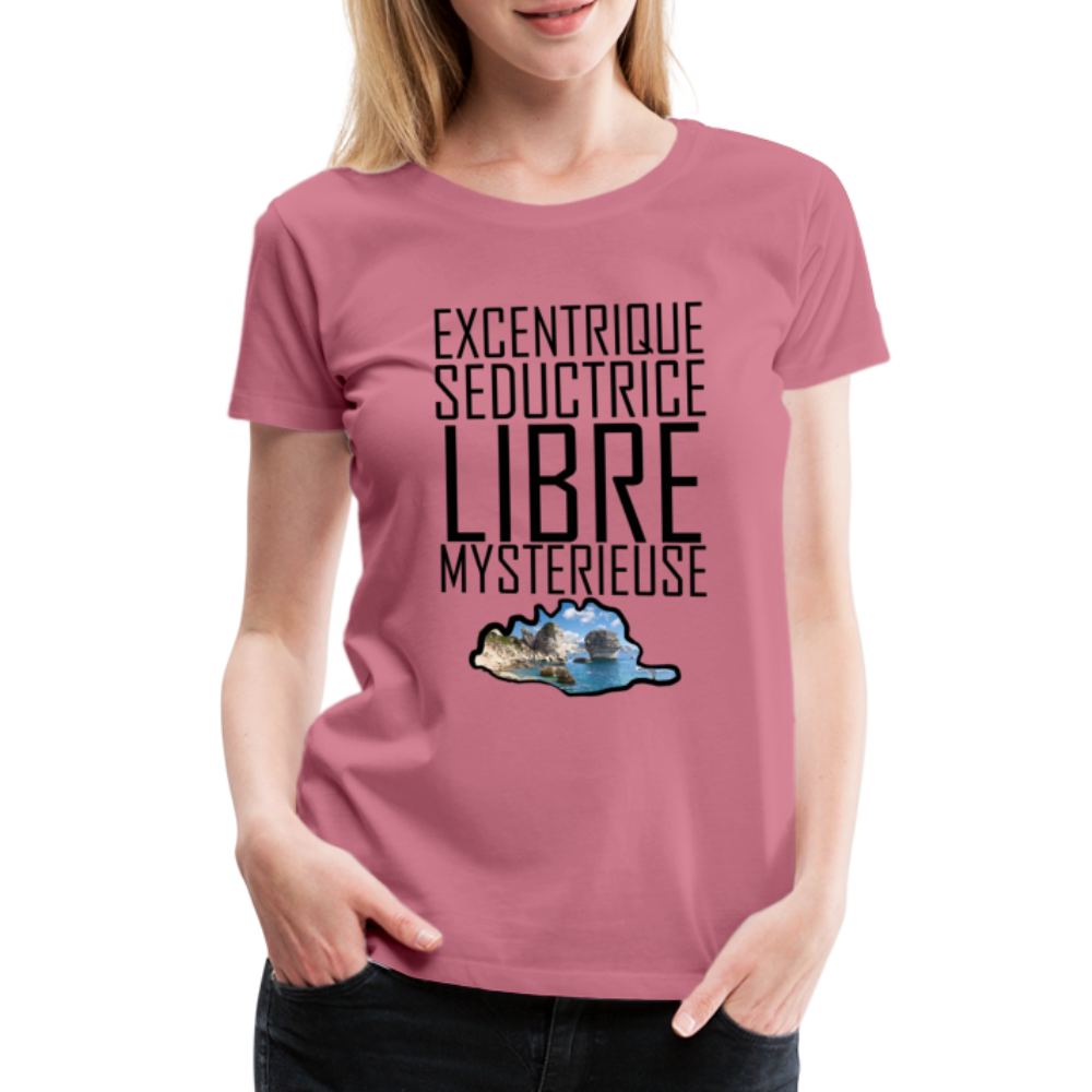 T-shirt Premium Corse Libre & Mystérieuse - Ochju Ochju mauve / S SPOD T-shirt Premium Femme T-shirt Premium Corse Libre & Mystérieuse