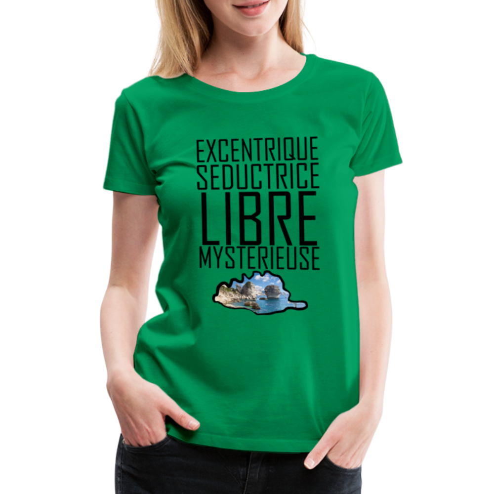 T-shirt Premium Corse Libre & Mystérieuse - Ochju Ochju vert / S SPOD T-shirt Premium Femme T-shirt Premium Corse Libre & Mystérieuse