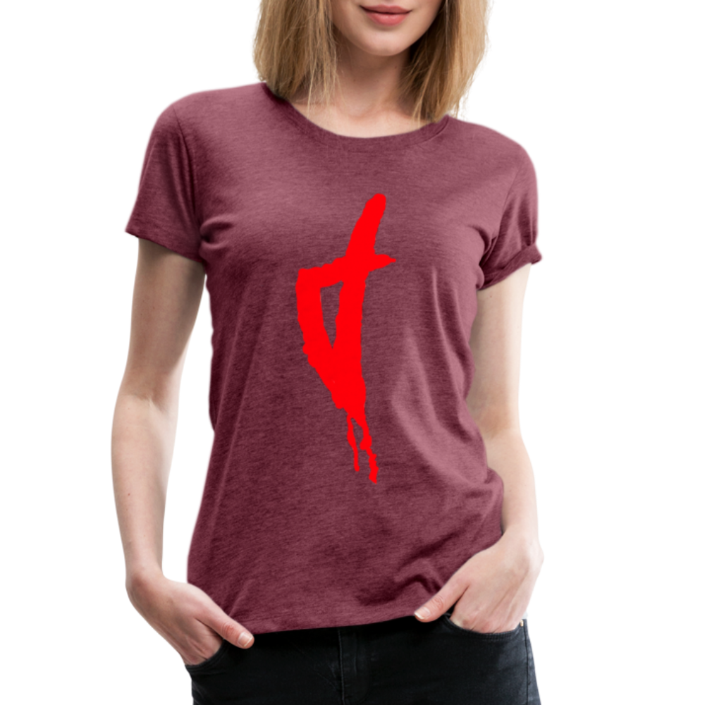 T-shirt Premium Corse Rouge - Ochju Ochju rouge bordeaux chiné / S SPOD T-shirt Premium Femme T-shirt Premium Corse Rouge