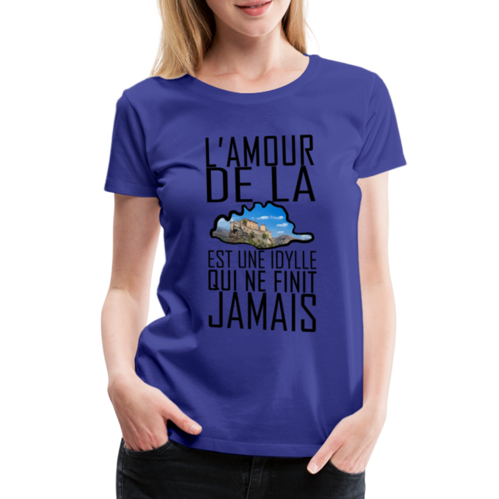 T-shirt Premium L'Amour de la Corse - Ochju Ochju bleu roi / S SPOD T-shirt Premium Femme T-shirt Premium L'Amour de la Corse