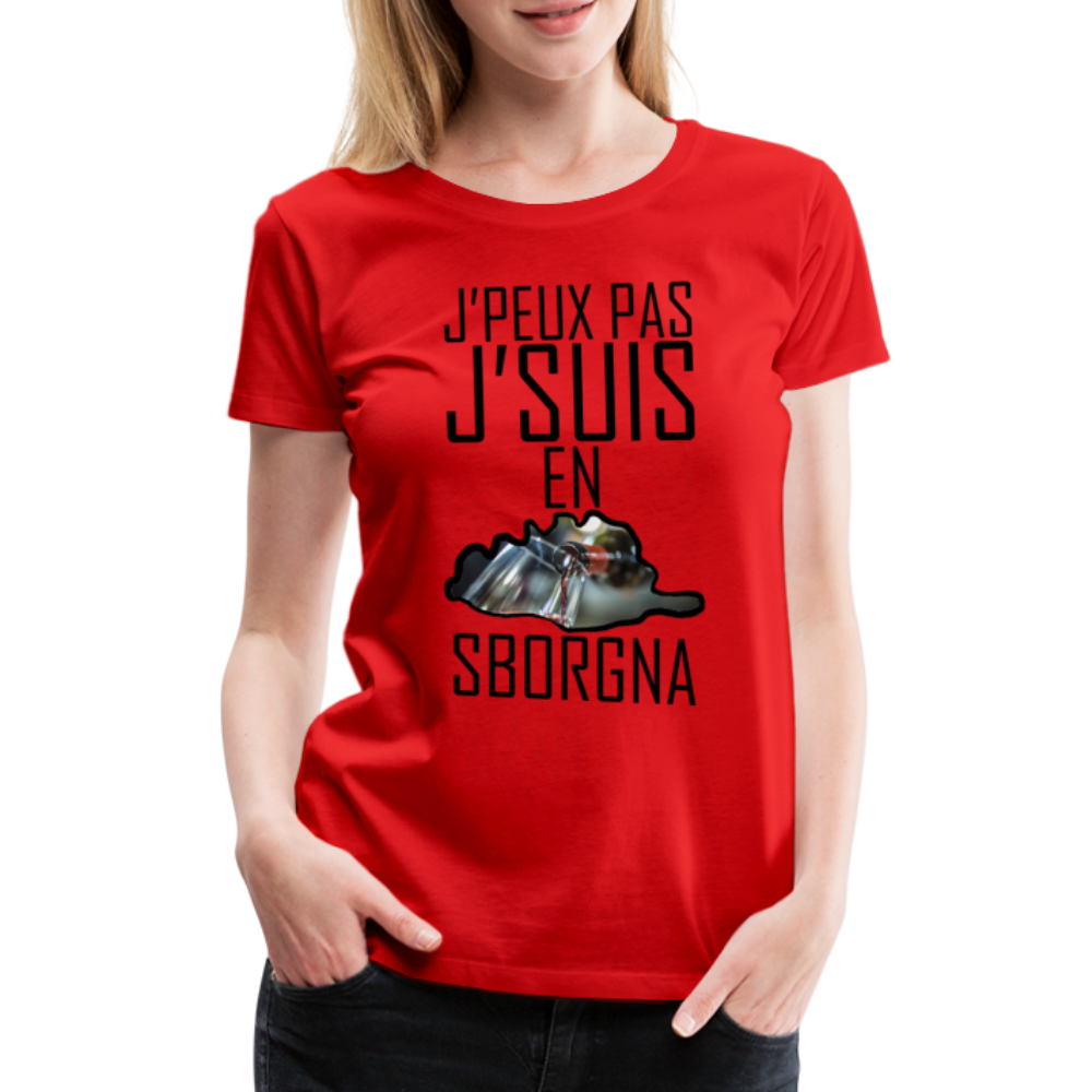 T-shirt Premium En Sborgna ! - Ochju Ochju rouge / S SPOD T-shirt Premium Femme T-shirt Premium En Sborgna !