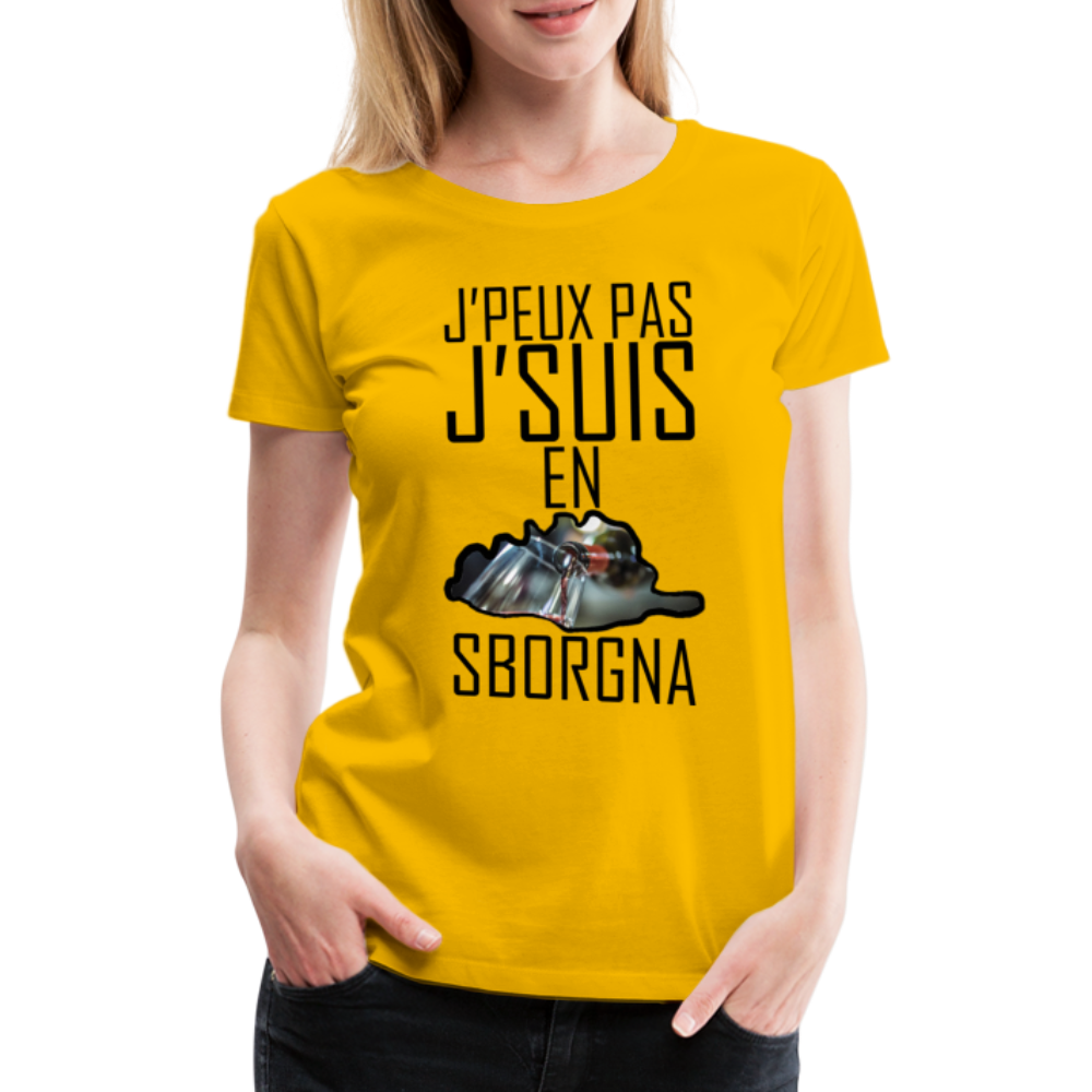 T-shirt Premium En Sborgna ! - Ochju Ochju jaune soleil / S SPOD T-shirt Premium Femme T-shirt Premium En Sborgna !