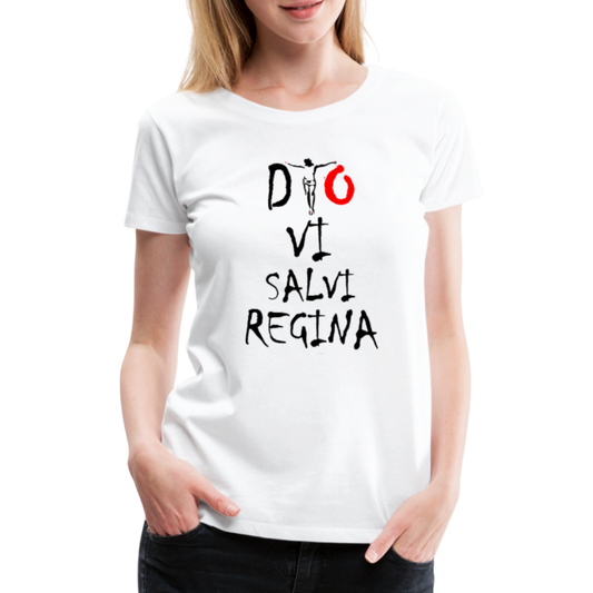 T-shirt Premium Dio Vi Salvi Regina - Ochju Ochju blanc / S SPOD T-shirt Premium Femme T-shirt Premium Dio Vi Salvi Regina