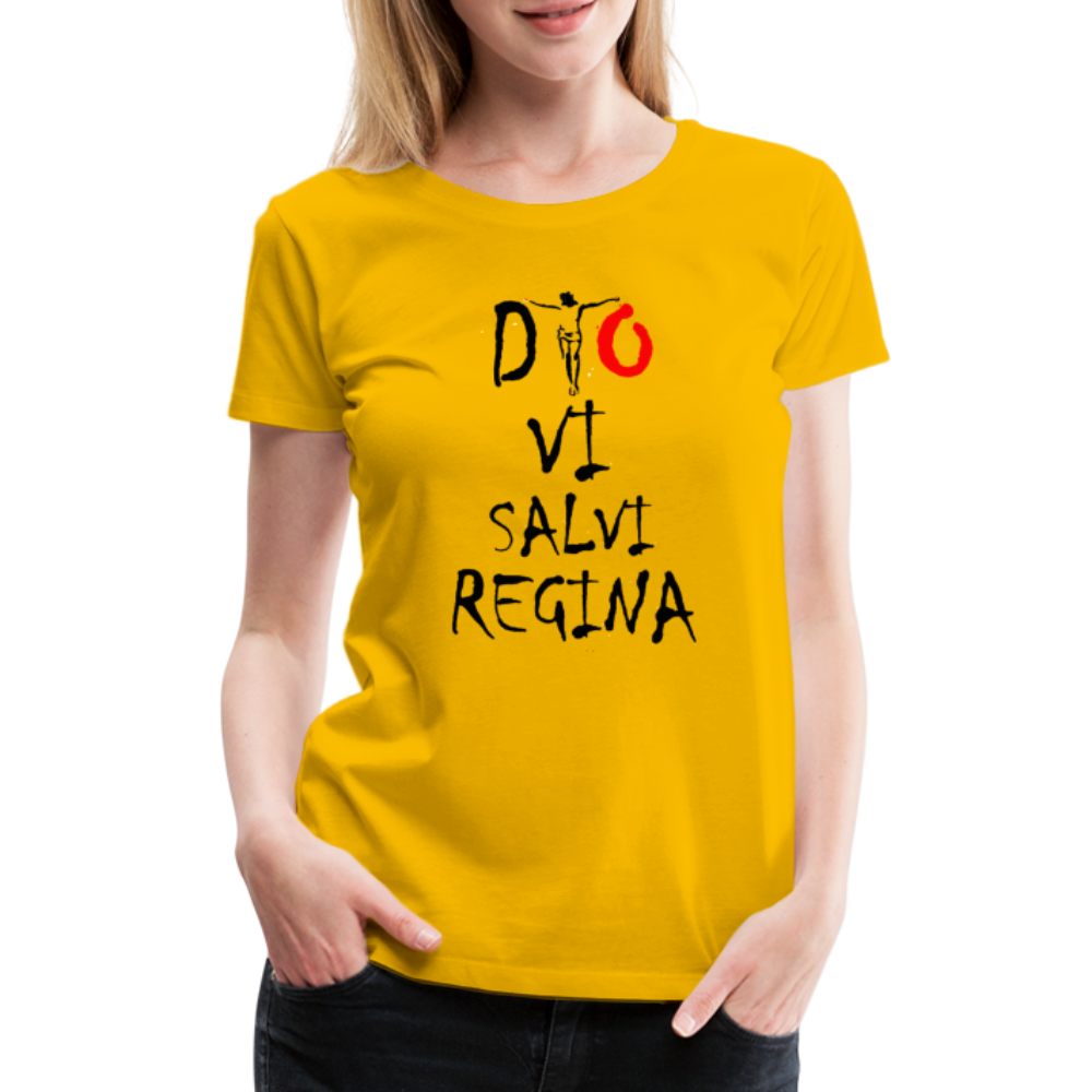 T-shirt Premium Dio Vi Salvi Regina - Ochju Ochju jaune soleil / S SPOD T-shirt Premium Femme T-shirt Premium Dio Vi Salvi Regina