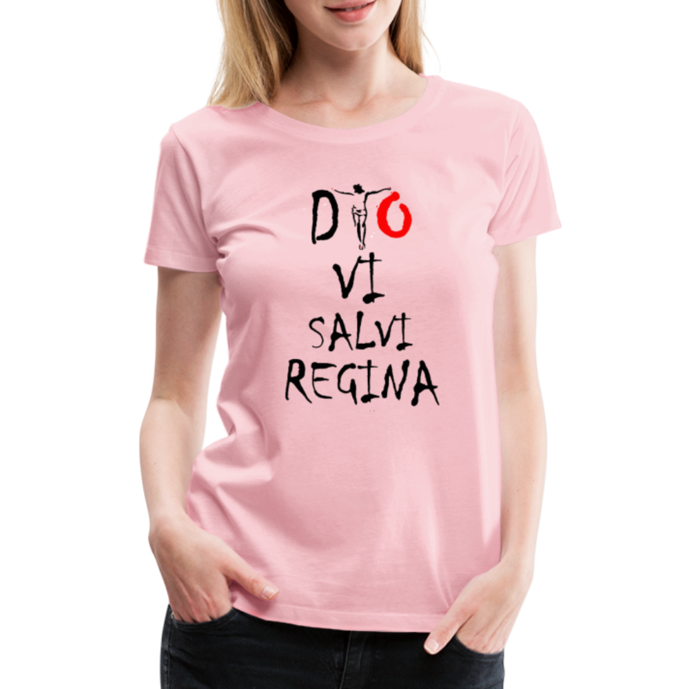 T-shirt Premium Dio Vi Salvi Regina - Ochju Ochju rose liberty / S SPOD T-shirt Premium Femme T-shirt Premium Dio Vi Salvi Regina