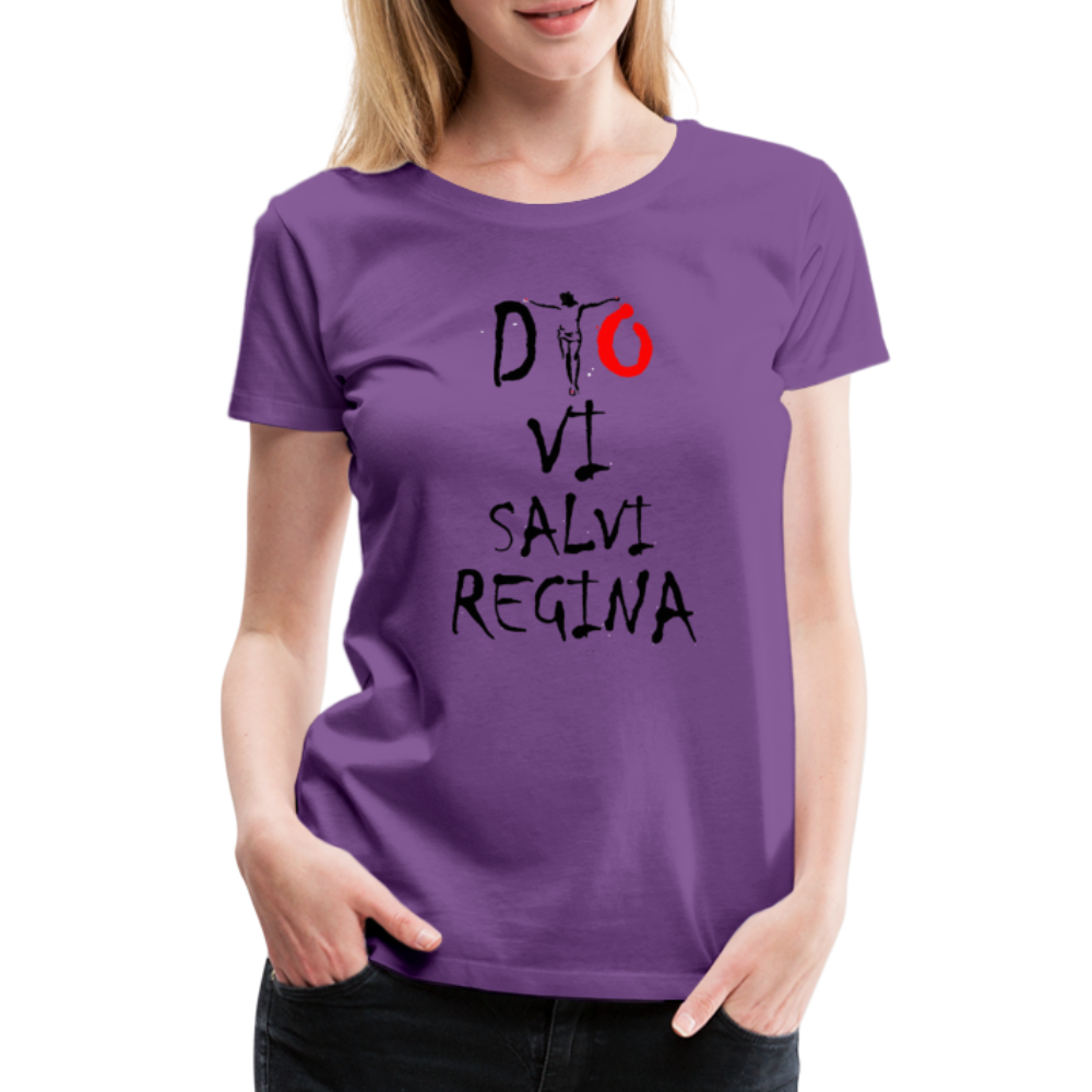 T-shirt Premium Dio Vi Salvi Regina - Ochju Ochju violet / S SPOD T-shirt Premium Femme T-shirt Premium Dio Vi Salvi Regina