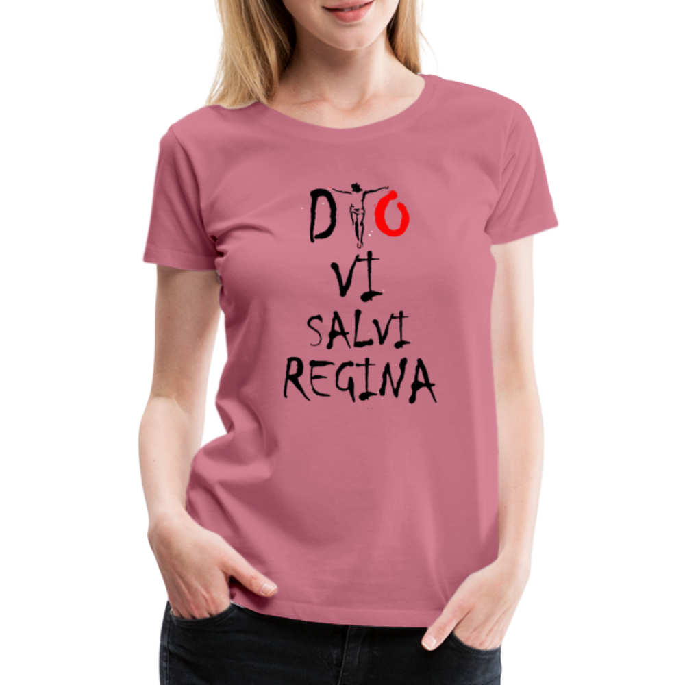 T-shirt Premium Dio Vi Salvi Regina - Ochju Ochju mauve / S SPOD T-shirt Premium Femme T-shirt Premium Dio Vi Salvi Regina