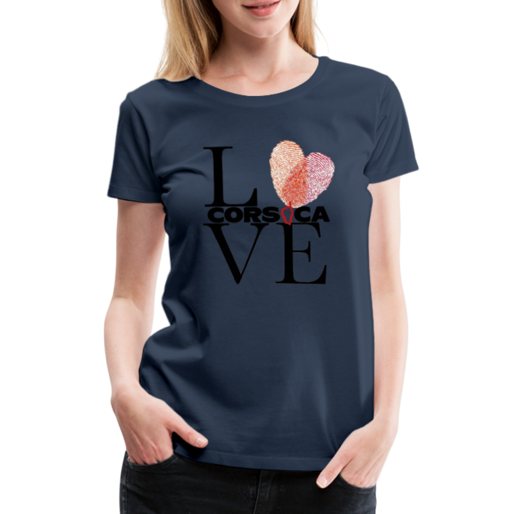 T-shirt Premium Love Corsica - Ochju Ochju bleu marine / S SPOD T-shirt Premium Femme T-shirt Premium Love Corsica