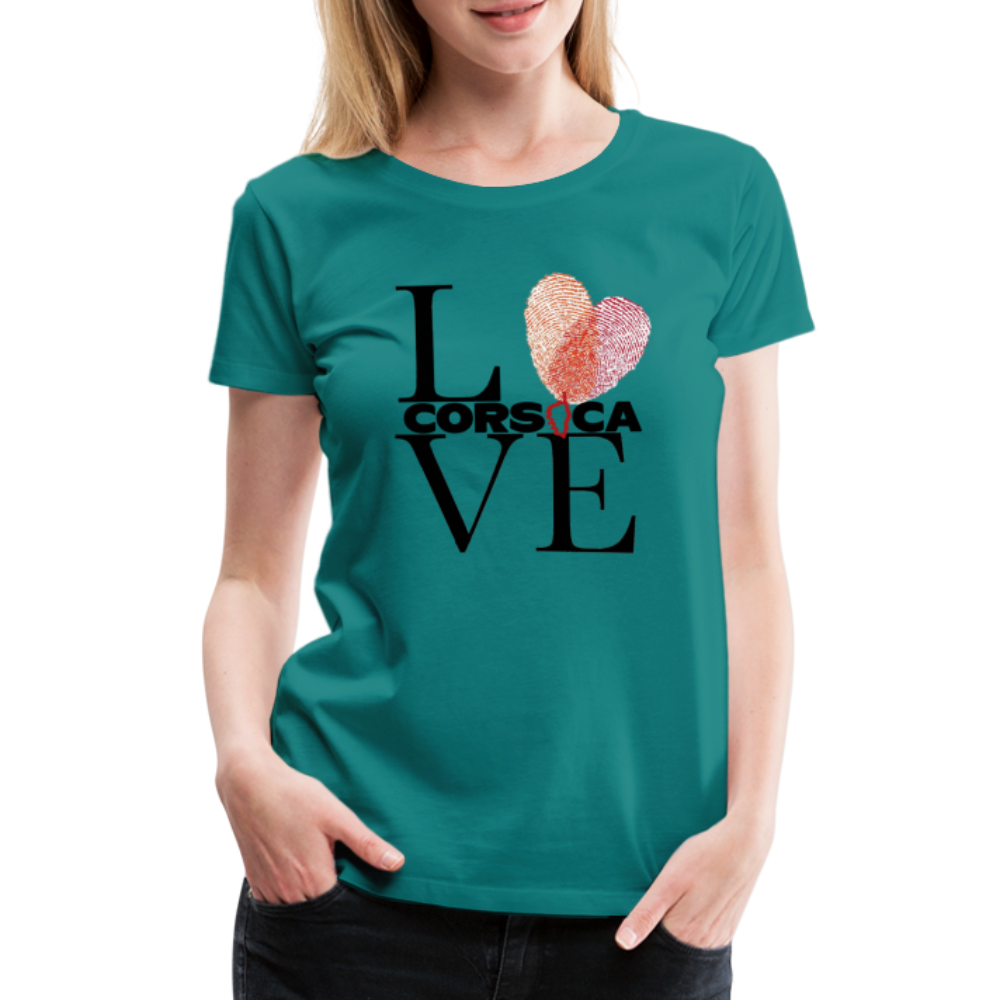 T-shirt Premium Love Corsica - Ochju Ochju bleu diva / S SPOD T-shirt Premium Femme T-shirt Premium Love Corsica
