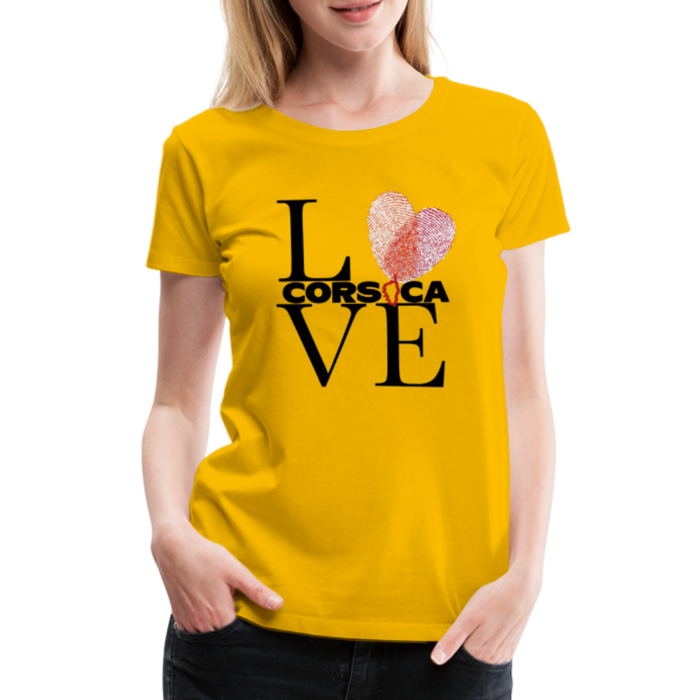 T-shirt Premium Love Corsica - Ochju Ochju jaune soleil / S SPOD T-shirt Premium Femme T-shirt Premium Love Corsica