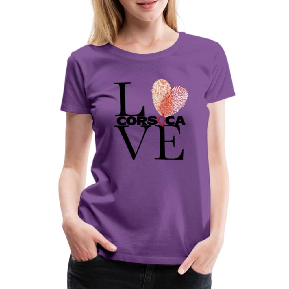 T-shirt Premium Love Corsica - Ochju Ochju violet / S SPOD T-shirt Premium Femme T-shirt Premium Love Corsica