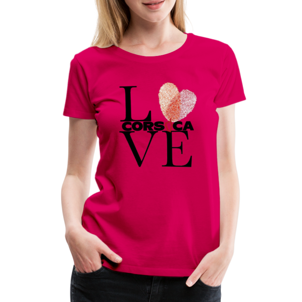 T-shirt Premium Love Corsica - Ochju Ochju rubis / S SPOD T-shirt Premium Femme T-shirt Premium Love Corsica