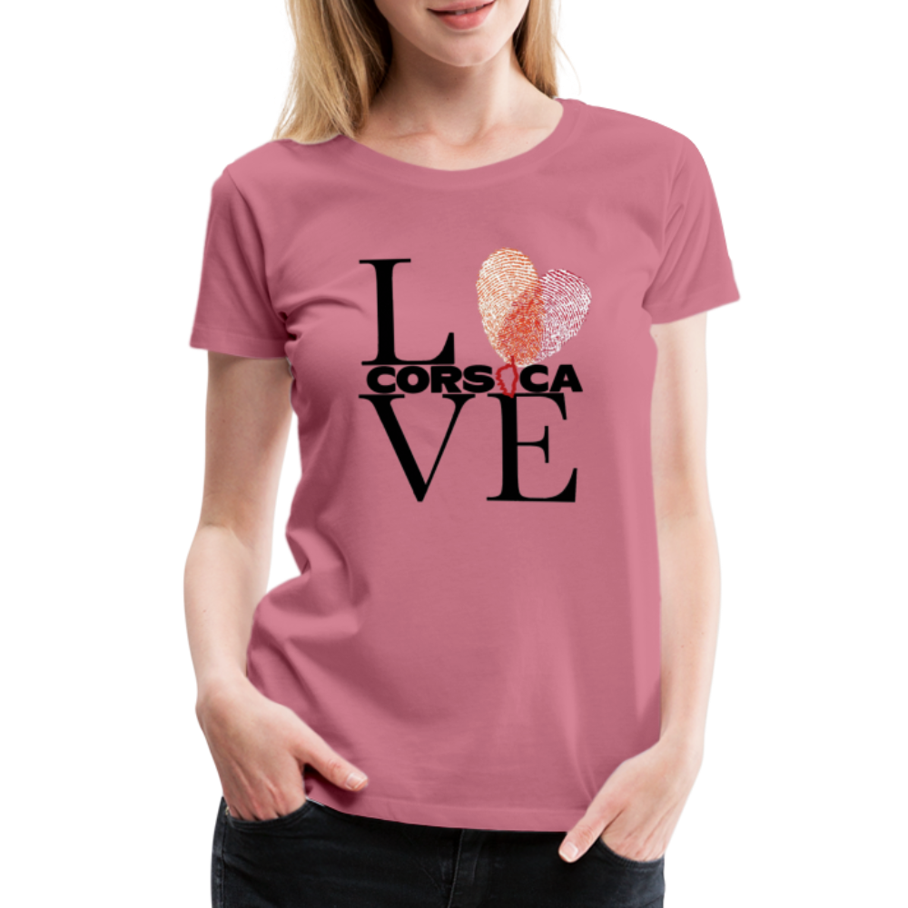 T-shirt Premium Love Corsica - Ochju Ochju mauve / S SPOD T-shirt Premium Femme T-shirt Premium Love Corsica