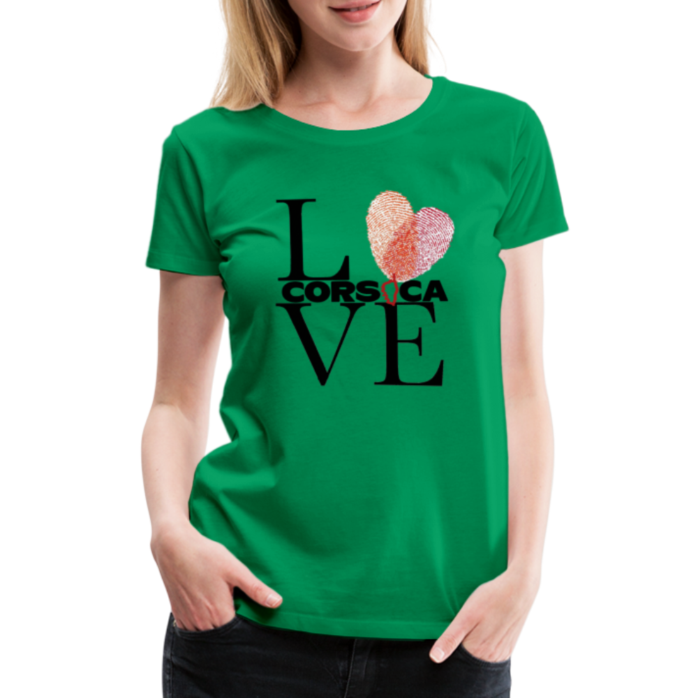 T-shirt Premium Love Corsica - Ochju Ochju vert / S SPOD T-shirt Premium Femme T-shirt Premium Love Corsica