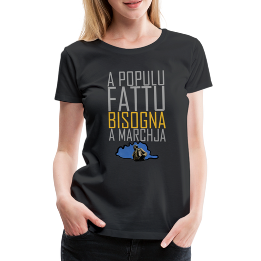 T-shirt Premium A Populu Fattu - Ochju Ochju noir / S SPOD T-shirt Premium Femme T-shirt Premium A Populu Fattu