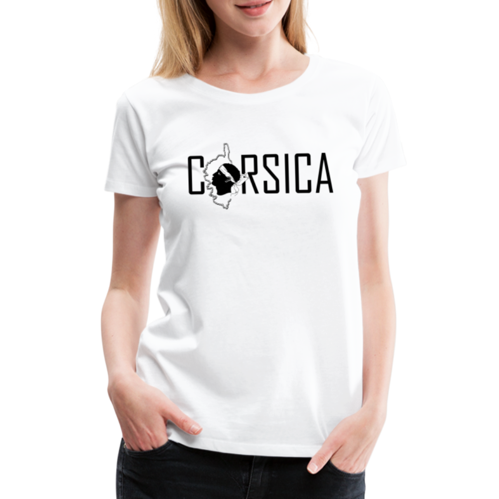 T-shirt Premium Corsica & Tête de Maure - Ochju Ochju blanc / S SPOD T-shirt Premium Femme T-shirt Premium Corsica & Tête de Maure