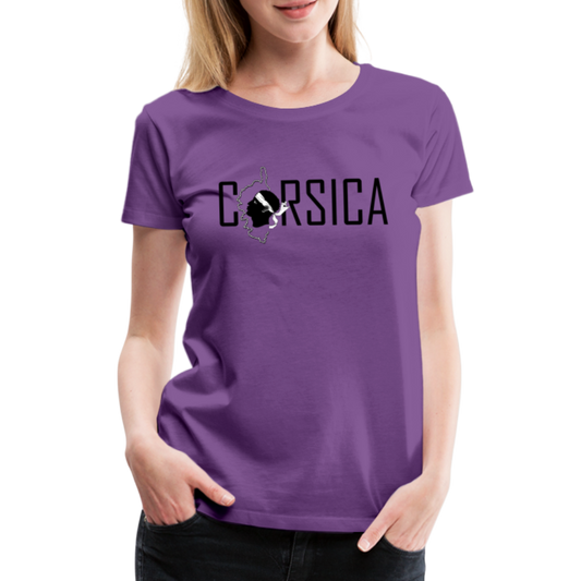 T-shirt Premium Corsica & Tête de Maure - Ochju Ochju violet / S SPOD T-shirt Premium Femme T-shirt Premium Corsica & Tête de Maure