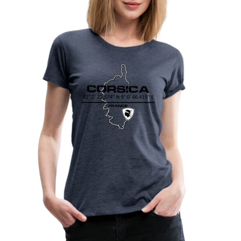 T-shirt Premium GPS Corsica - Ochju Ochju bleu chiné / S SPOD T-shirt Premium Femme T-shirt Premium GPS Corsica
